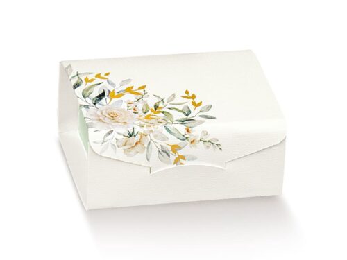 Boite a dragees rectangle botanique Boite a dragees rectangle botanique