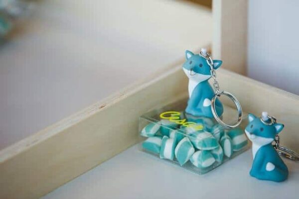 Msc porte clés bleu