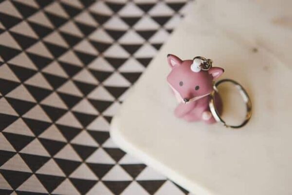 porte clé framboise