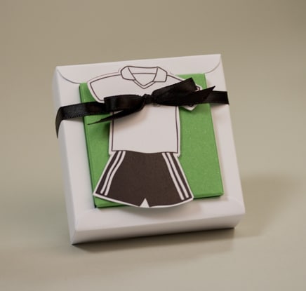 boite à dragées communion foot