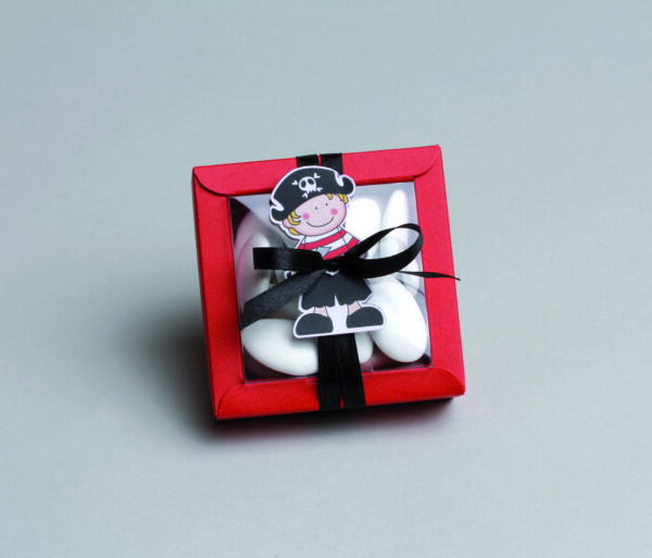 Etiquette à dragées - Pirate - Lot de 4