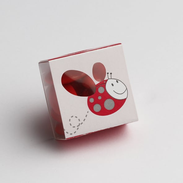 Boite à dragées coccinelle