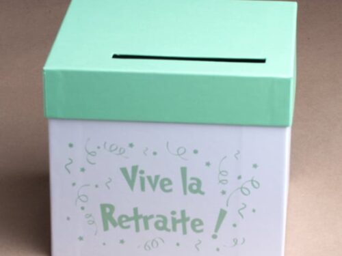 urne vive la retraite blanc/amande