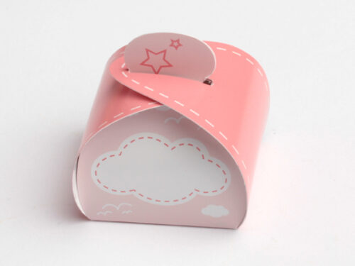 Boite a dragees rose nuage