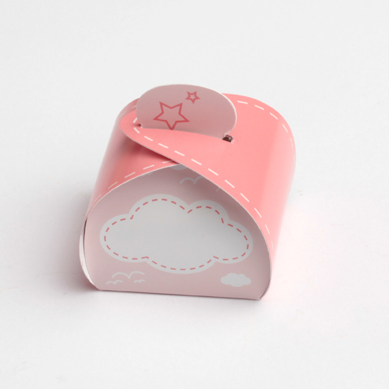 Boite a dragees rose nuage