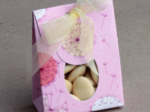 Pochon à dragées pissenlit - lot de 10