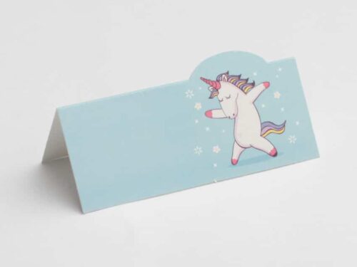 marque-place dragées licorne