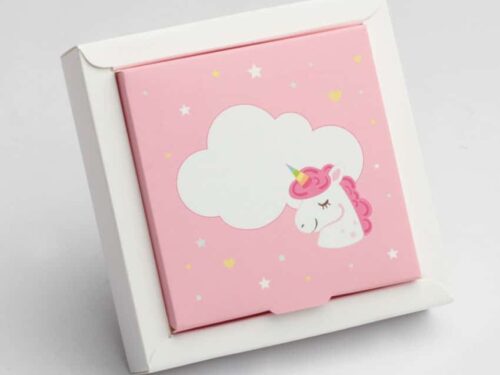 boite à dragées licorne rose