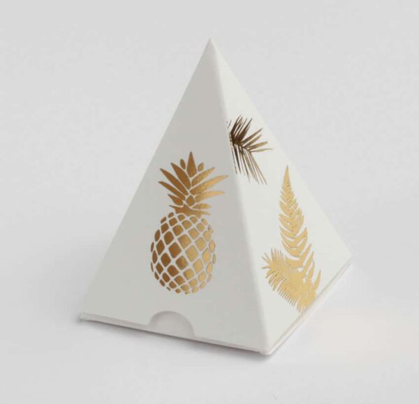 boite a dragees ananas -mini pyrmide