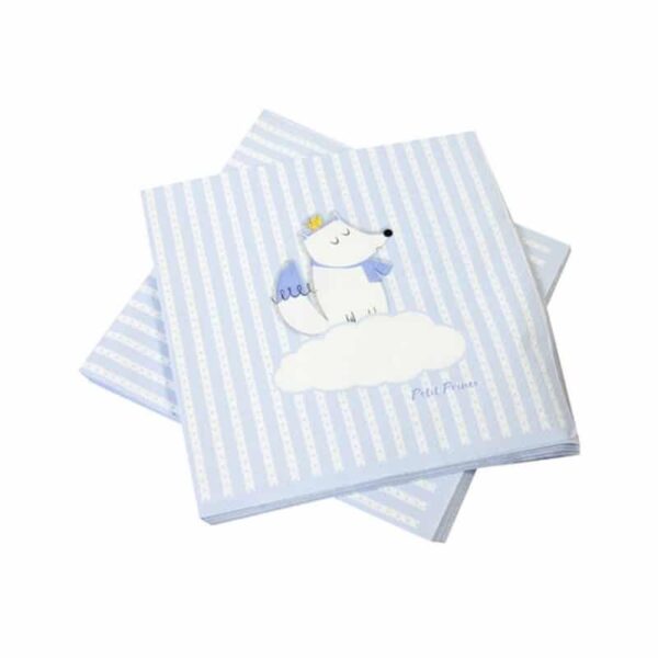 20-serviettes-en-papier-renard-bleu