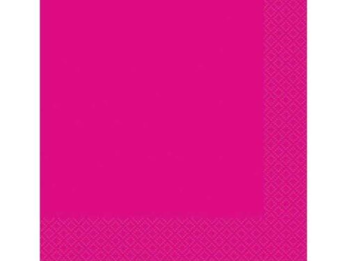 serviette en papier rose fuchsia