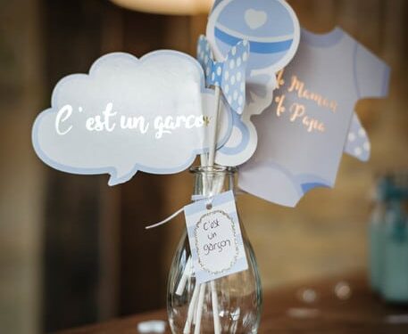 photobooth baby shower garcon