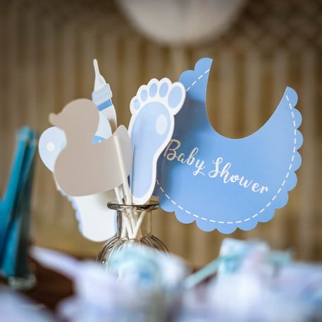 photobooth baby shower garcon