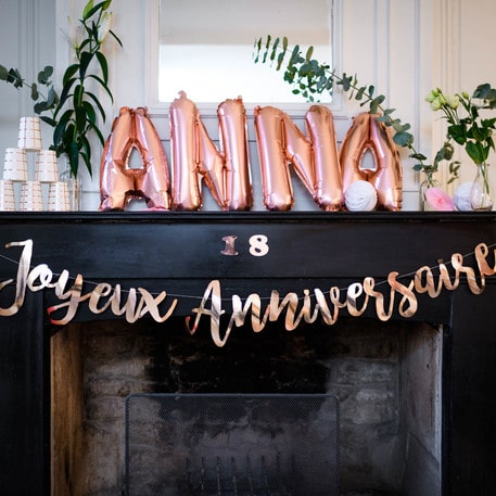 Msc guirlande anniversaire gold