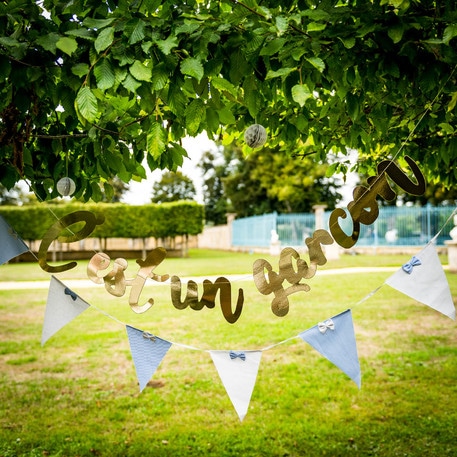 guirlande baby shower garcon