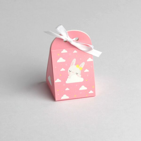 contenant a dragée iris lapin blanc et rose - 2090.24