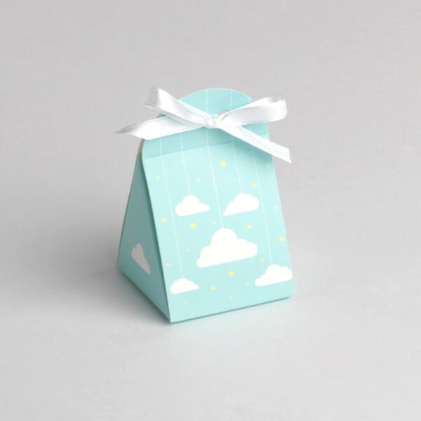 contenant a dragée nuage vert d'eau