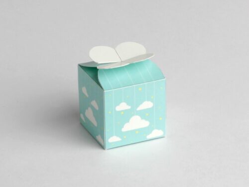 contenant à dragée nuage vert d'eau - 2091.65