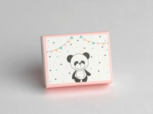 Contenant à dragée Fourreaux Panda Rose - 2092.140