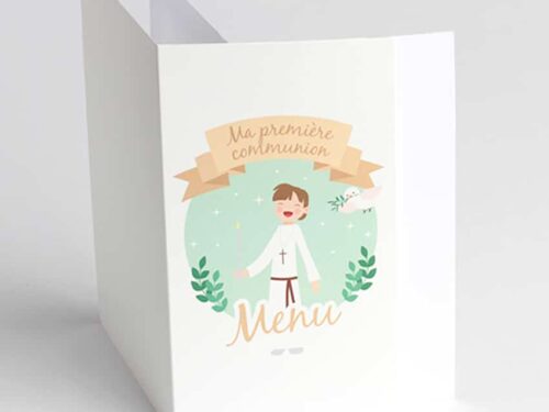 menu ma première communion garçon