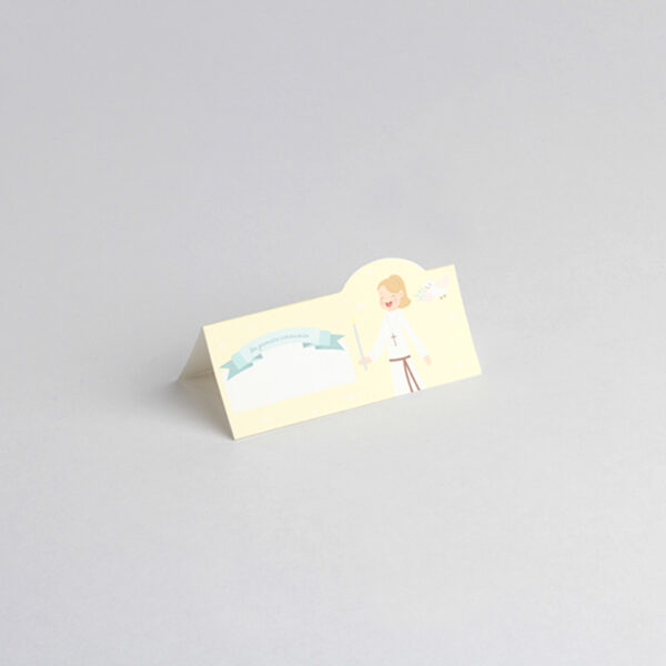 marque-place ma première communion fille