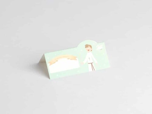 marque-place ma première communion garçon