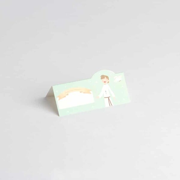 marque-place ma première communion garçon