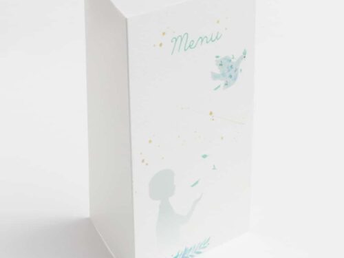 menu communion fille ave colombe