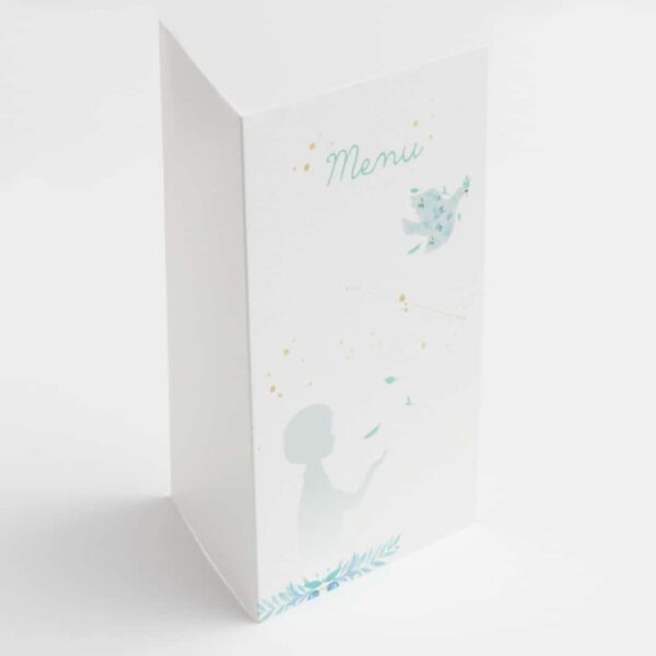 menu communion fille ave colombe