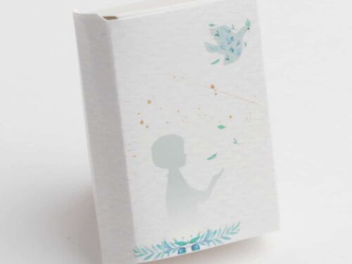 boite communion missel garçon ave colombe