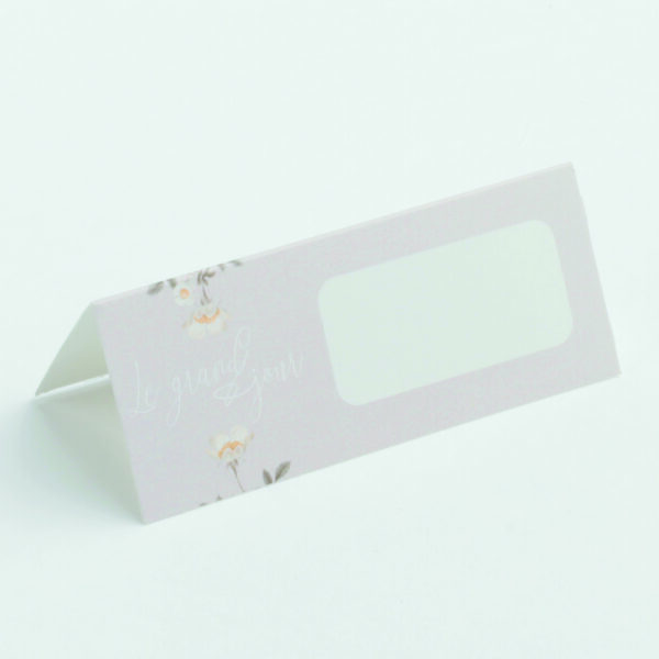 carte de table nature et champêtre "le grand jour"