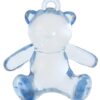 Ourson pendentif en plexi bleu - Lot de 4