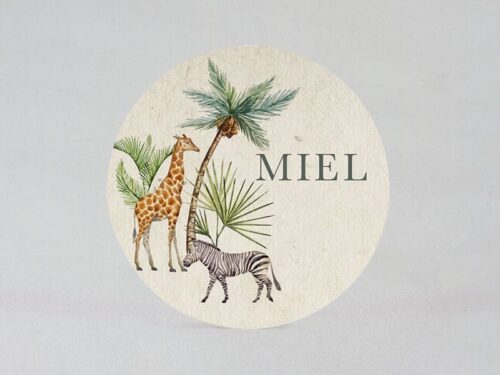 Étiquette autocollante Jungle