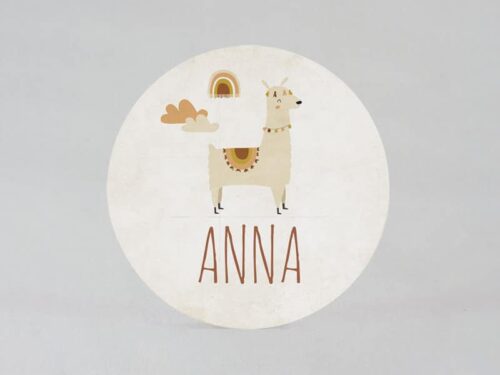 Étiquette autocollante Nude Lama