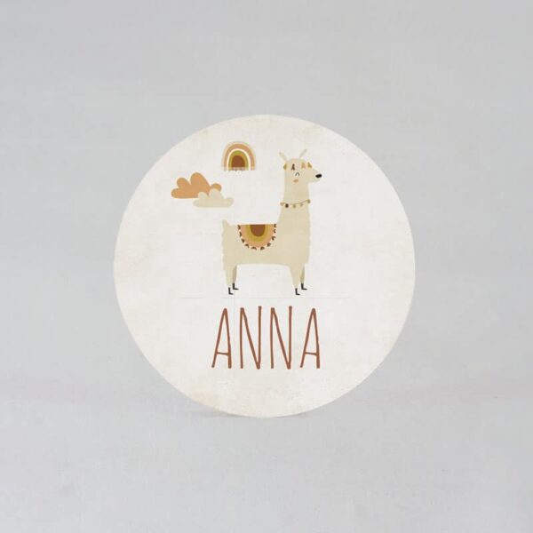 Étiquette autocollante Nude Lama
