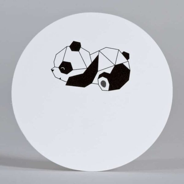 Étiquette autocollante Blanc Panda