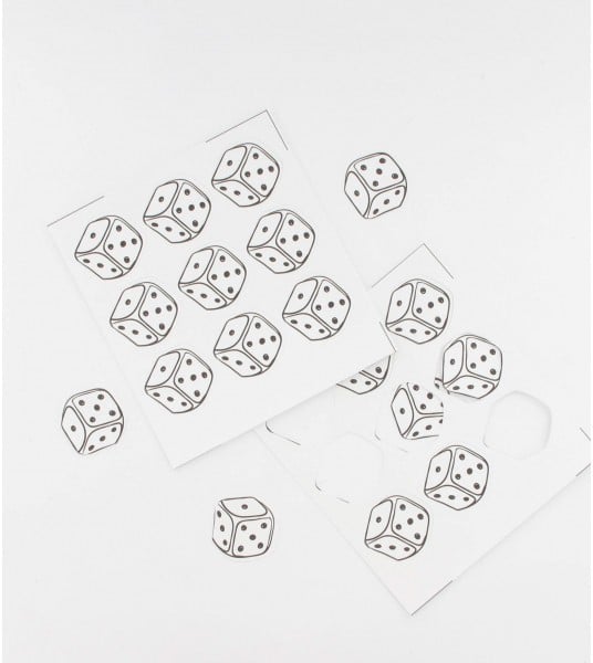 Confettis de table Dés casino