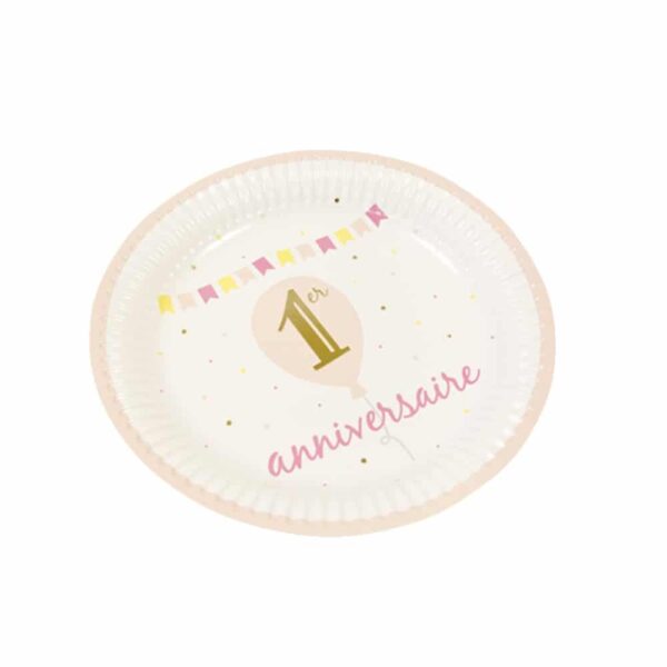 assiettes 1er anniversaire