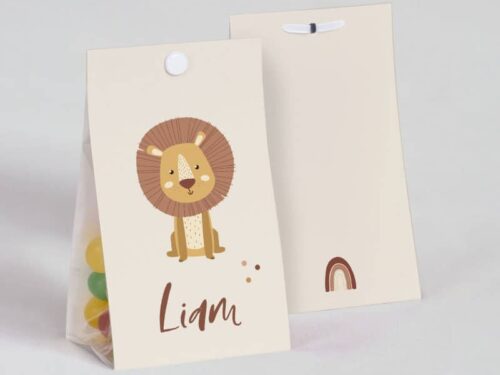 Boite à dragées Blanc Lion