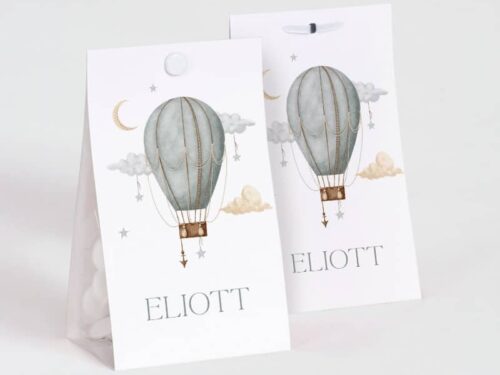 Boite a dragees Montgolfière