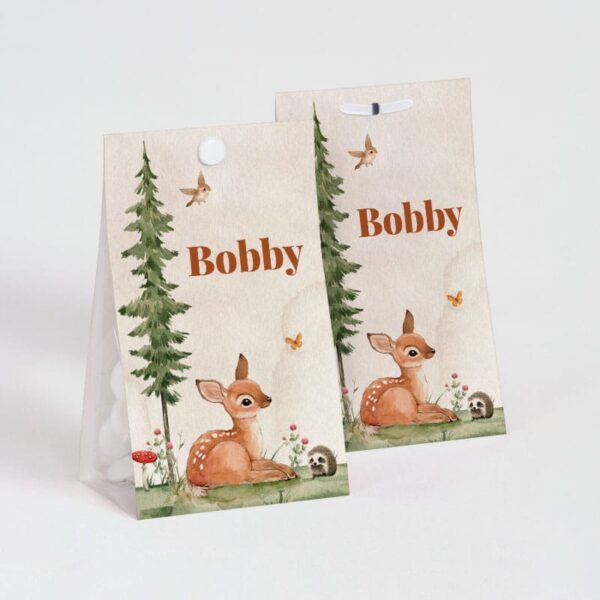 Contenant à dragées Animaux de la forêt