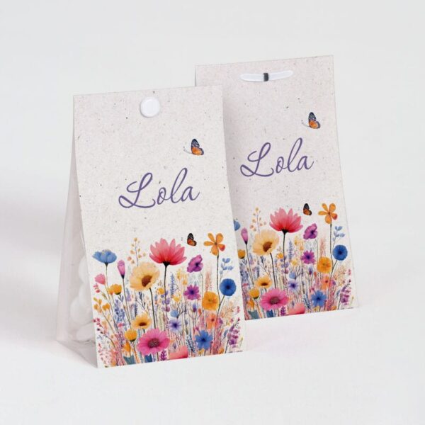 Contenant à dragées Fleurs sauvages