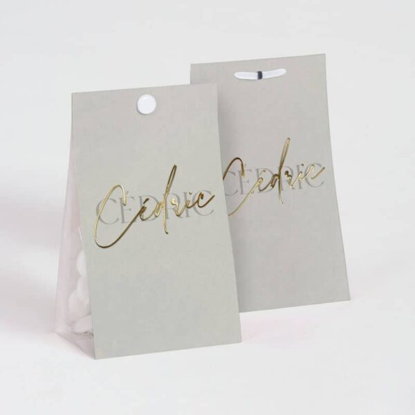 contenant a dragees vert de gris personnalisé