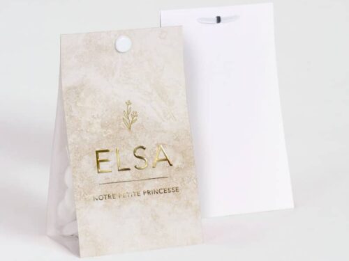 Contenant à dragées Marbré Beige