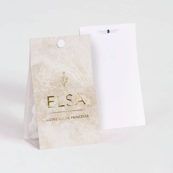 Contenant à dragées Marbré Beige