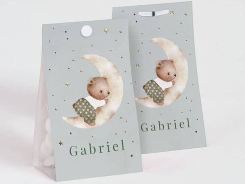 contenant a dragees petit ourson sur la lune