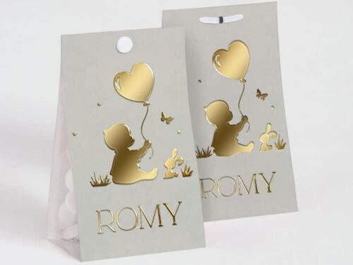 Contenant à dragées Silhouette bébé