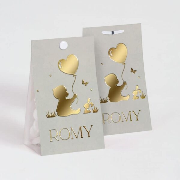 Contenant à dragées Silhouette bébé