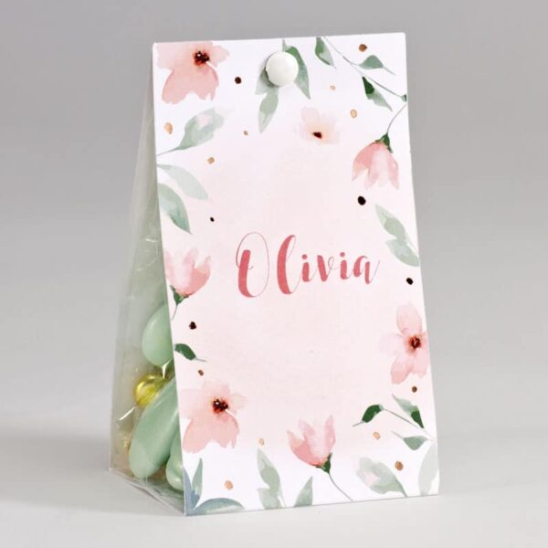 Boite a dragées peche et mint