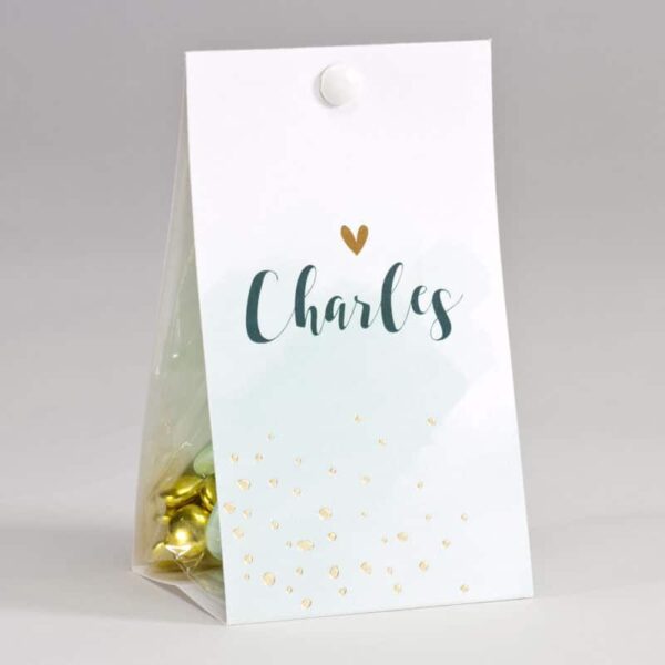 Boite à dragées Pastel Mint - Personnalisable